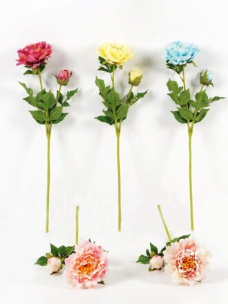 Artificial Flower 18*18*56cm Dahlia *2 single stem GS-58824010-W1 Single Flowers 3,000+ sqm showroom with thousands of artificial flowers, plants & trees ready for global sourcing.