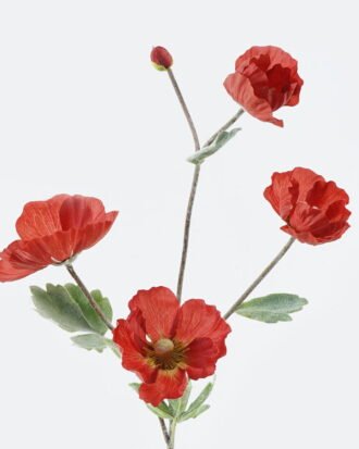 Artificial Flower 12*12*71cm Poppy*5 single stem GS-71224022-R1 2024May YeahFlower is one of Chinese leading OEM manufacturers and exporters , supplying the silk flowers, wholesale artificial trees