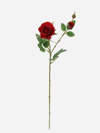 Artificial Flower 15*15*60cm Rose *2 single stem GS-55124001-W1 Single Flowers 3,000+ sqm showroom with thousands of artificial flowers, plants & trees ready for global sourcing.