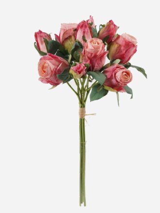 Artificial Flower 20*20*37cm Rose *5 bundle GS-55124003 Bouquet 3,000+ sqm showroom with thousands of artificial flowers, plants & trees ready for global sourcing.