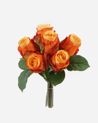 Artificial Flower 23*23*24cm Rose *6 bundle GS-55124007-O1 2024May YeahFlower is one of Chinese leading OEM manufacturers and exporters , supplying the silk flowers, wholesale artificial trees