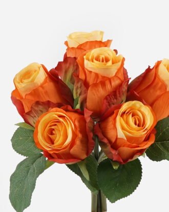 Artificial Flower 23*23*24cm Rose *6 bundle GS-55124007-O1 2024May YeahFlower is one of Chinese leading OEM manufacturers and exporters , supplying the silk flowers, wholesale artificial trees