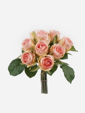 Artificial Flower 20*20*22cm  Rose  *9 bundle GS-55124002-P1 Bouquet 3,000+ sqm showroom with thousands of artificial flowers, plants & trees ready for global sourcing.