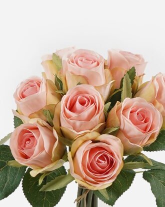 Artificial Flower 20*20*22cm  Rose  *9 bundle GS-55124002-P2 2024May YeahFlower is one of Chinese leading OEM manufacturers and exporters , supplying the silk flowers, wholesale artificial trees