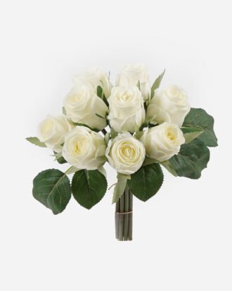 Artificial Flower 20*20*22cm  Rose  *9 bundle GS-55124002-W1 2024May YeahFlower is one of Chinese leading OEM manufacturers and exporters , supplying the silk flowers, wholesale artificial trees