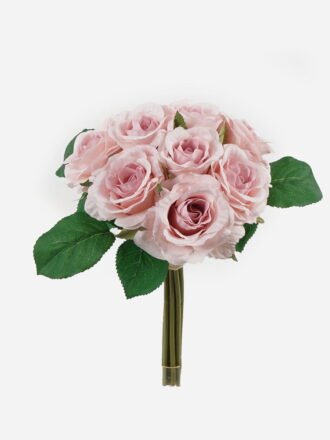 Artificial Flower 19*19*24cm Rose *9 bundle GS-55124009-R1 Bouquet 3,000+ sqm showroom with thousands of artificial flowers, plants & trees ready for global sourcing.