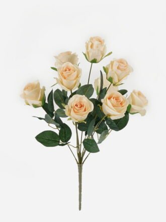 Artificial Flower 23*23*46cm Rose *9 bush GS-55124011 Flowers Bush 3,000+ sqm showroom with thousands of artificial flowers, plants & trees ready for global sourcing.