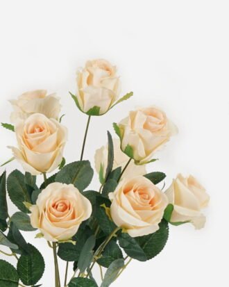 Artificial Flower 23*23*46cm Rose *9 bush GS-55124011-C1 2024May YeahFlower is one of Chinese leading OEM manufacturers and exporters , supplying the silk flowers, wholesale artificial trees