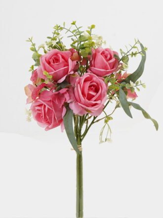Artificial Flower 24*24*38cm Rose Hydrangea *3 bundle GS-58824026-W1 Bouquet 3,000+ sqm showroom with thousands of artificial flowers, plants & trees ready for global sourcing.