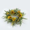 Artificial Flower 55*55*55cm Sunflowers wreath GS-73624021 WREATH YeahFlower is one of Chinese leading OEM manufacturers and exporters , supplying the silk flowers, wholesale artificial trees