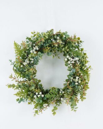 Artificial Flower 50*50*50cm Wreath GS-73624017 2024May YeahFlower is one of Chinese leading OEM manufacturers and exporters , supplying the silk flowers, wholesale artificial trees