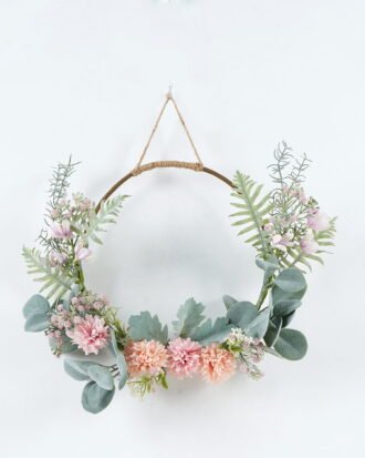 Artificial Flower 35*35*35cm Wreath GS-73624023 2024May YeahFlower is one of Chinese leading OEM manufacturers and exporters , supplying the silk flowers, wholesale artificial trees