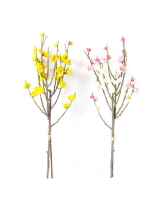 Artificial Flower 20*20*60cm plum blossom *2 bouquet GS-30024008 2024Jun YeahFlower is one of Chinese leading OEM manufacturers and exporters , supplying the silk flowers, wholesale artificial trees