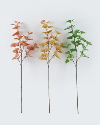 Artificial Plant 17*17*88cm Ginkgo leaves *4 single stem GS-74524003 2024Jun YeahFlower is one of Chinese leading OEM manufacturers and exporters , supplying the silk flowers, wholesale artificial trees