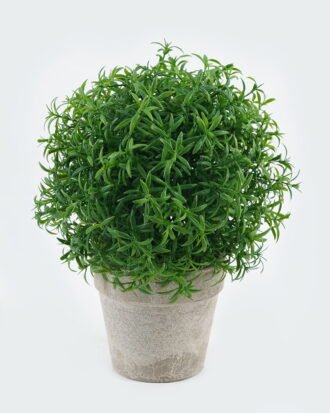 Artificial Plant 18*18*24cm Rosemary in Paper pulp pot GS-73724012 2024May YeahFlower is one of Chinese leading OEM manufacturers and exporters , supplying the silk flowers, wholesale artificial trees