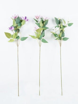 Artificial Flower 15*15*84cm Clematis *4 single stem GS-27924019-P1 Single Flowers 3,000+ sqm showroom with thousands of artificial flowers, plants & trees ready for global sourcing.