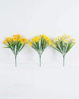 Artificial Flower 18*18*35cm Daffodil *6 bush GS-36624013 2024Jun YeahFlower is one of Chinese leading OEM manufacturers and exporters , supplying the silk flowers, wholesale artificial trees
