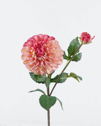 Artificial Flower 18*18*74cm Dahlia*2 single stem GS-128J24002-P1 2024Jun YeahFlower is one of Chinese leading OEM manufacturers and exporters , supplying the silk flowers, wholesale artificial trees
