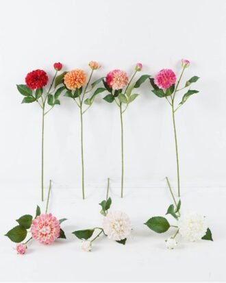 Artificial Flower 17*17*56cm Dahlia *2 single stem GS-128J24003 2024Jun YeahFlower is one of Chinese leading OEM manufacturers and exporters , supplying the silk flowers, wholesale artificial trees