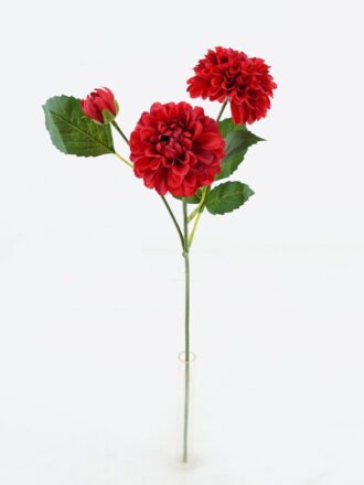Artificial Flower 16*16*51cm Dahlia *3 single stem GS-128J24014 Single Flowers 3,000+ sqm showroom with thousands of artificial flowers, plants & trees ready for global sourcing.