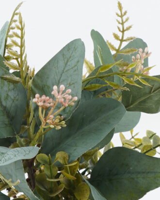 Artificial Flower 20*20*30cm Eucalyptus *3 bouquet GS-49524002 2024Jul YeahFlower is one of Chinese leading OEM manufacturers and exporters , supplying the silk flowers, wholesale artificial trees