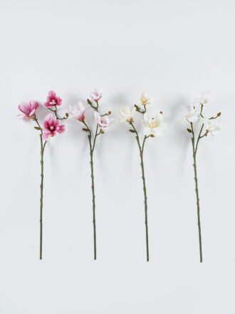 Artificial Flower 18*18*95cm Magnolia *5 single stem GS-15424015-W2 Single Flowers 3,000+ sqm showroom with thousands of artificial flowers, plants & trees ready for global sourcing.