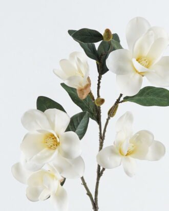 Artificial Flower 18*18*95cm Magnolia *5 single stem GS-15424015-W2 2024Jul YeahFlower is one of Chinese leading OEM manufacturers and exporters , supplying the silk flowers, wholesale artificial trees