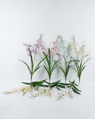 Artificial Flower 52*52*83cm Orchidaceae Arachnis *2 bush GS-64724006 Single Flowers YeahFlower is one of Chinese leading OEM manufacturers and exporters , supplying the silk flowers, wholesale artificial trees