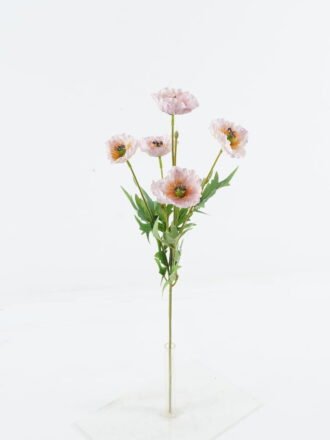 Artificial Flower 10*10*64cm Poppy *5 single stem GS-49524004-B1 Single Flowers 3,000+ sqm showroom with thousands of artificial flowers, plants & trees ready for global sourcing.