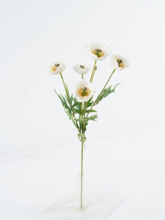 Artificial Flower 10*10*64cm Poppy *5 single stem GS-49524004-P2 Single Flowers 3,000+ sqm showroom with thousands of artificial flowers, plants & trees ready for global sourcing.