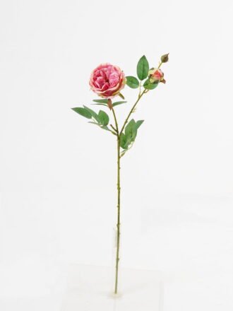 Artificial Flower 15*15*60cm Rose *2 single stem GS-55124012-W1 Single Flowers 3,000+ sqm showroom with thousands of artificial flowers, plants & trees ready for global sourcing.