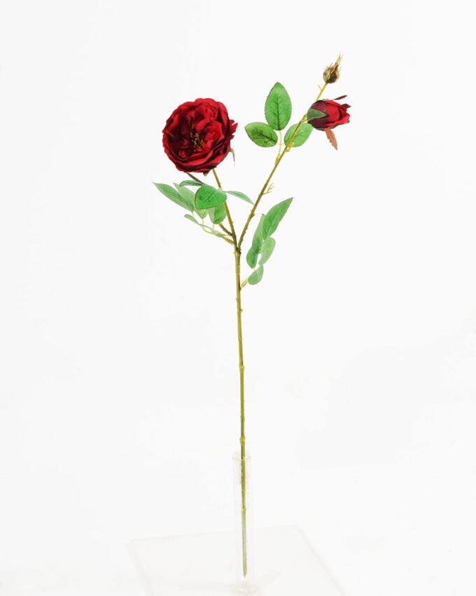 Artificial Flower 15*15*60cm Rose *2 single stem GS-55124012 Single Flowers 3,000+ sqm showroom with thousands of artificial flowers, plants & trees ready for global sourcing.