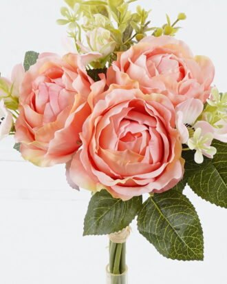 Artificial Flower 20*20*33cm Rose *3 bouquet GS-128J24008-P2 Bouquet 3,000+ sqm showroom with thousands of artificial flowers, plants & trees ready for global sourcing.