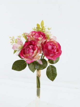 Artificial Flower 20*20*33cm Rose *3 bouquet GS-128J24008-P2 Bouquet 3,000+ sqm showroom with thousands of artificial flowers, plants & trees ready for global sourcing.