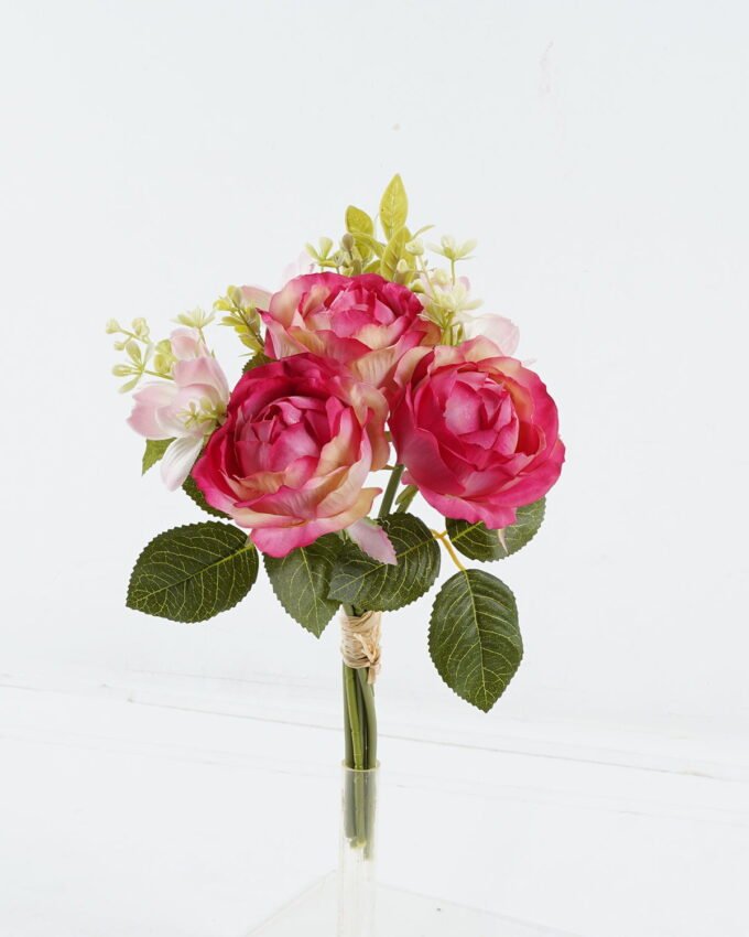 Artificial Flower 20*20*33cm Rose *3 bouquet GS-128J24008-R2 2024Jun YeahFlower is one of Chinese leading OEM manufacturers and exporters , supplying the silk flowers, wholesale artificial trees