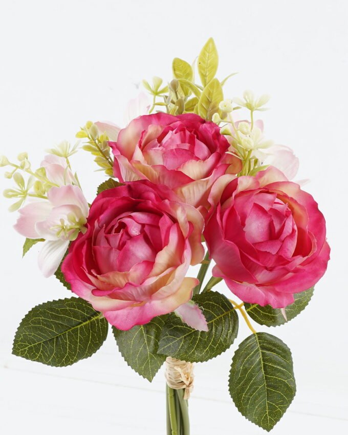 Artificial Flower 20*20*33cm Rose *3 bouquet GS-128J24008-R2 2024Jun YeahFlower is one of Chinese leading OEM manufacturers and exporters , supplying the silk flowers, wholesale artificial trees