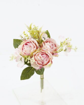 Artificial Flower 20*20*33cm Rose *3 bouquet GS-128J24008-Z1 Bouquet 3,000+ sqm showroom with thousands of artificial flowers, plants & trees ready for global sourcing.