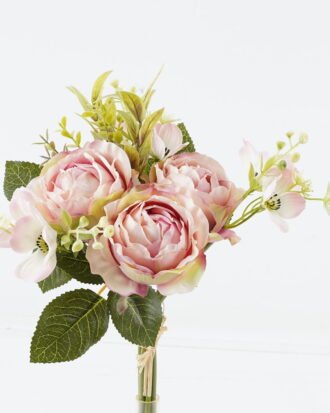 Artificial Flower 20*20*33cm Rose *3 bouquet GS-128J24008-Z1 Bouquet 3,000+ sqm showroom with thousands of artificial flowers, plants & trees ready for global sourcing.
