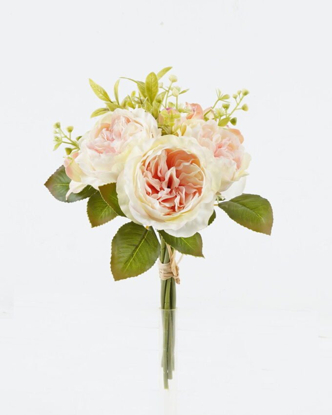 Artificial Flower 21*21*33cm Rose *3 bouquet GS-128J24009-P2 2024Jun YeahFlower is one of Chinese leading OEM manufacturers and exporters , supplying the silk flowers, wholesale artificial trees