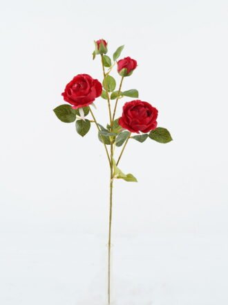 Artificial Flower 23*23*69cm Rose *4 single stem GS-128J24010 Single Flowers 3,000+ sqm showroom with thousands of artificial flowers, plants & trees ready for global sourcing.