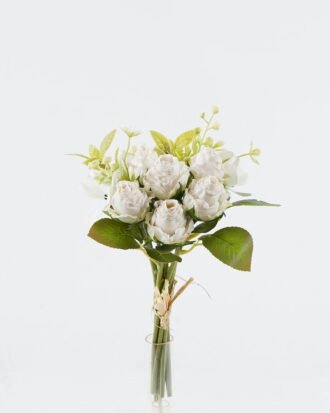Artificial Flower 15*15*31cm Rose *6 bouquet GS-128J24007-W1 Bouquet 3,000+ sqm showroom with thousands of artificial flowers, plants & trees ready for global sourcing.