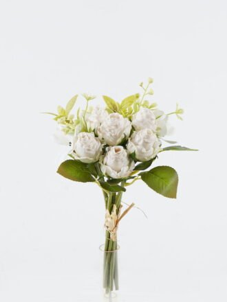 Artificial Flower 20*20*33cm Rose *3 bouquet GS-128J24008 Bouquet 3,000+ sqm showroom with thousands of artificial flowers, plants & trees ready for global sourcing.