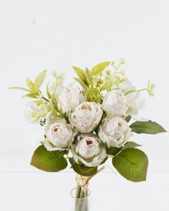 Artificial Flower 15*15*31cm Rose *6 bouquet GS-128J24007-W1 Bouquet 3,000+ sqm showroom with thousands of artificial flowers, plants & trees ready for global sourcing.