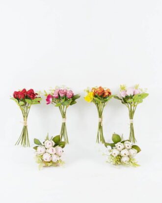 Artificial Flower 15*15*31cm Rose *6 bouquet GS-128J24007 2024Jun YeahFlower is one of Chinese leading OEM manufacturers and exporters , supplying the silk flowers, wholesale artificial trees