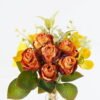 Artificial Flower 15*15*31cm Rose *6 bouquet GS-128J24007 2024Jun YeahFlower is one of Chinese leading OEM manufacturers and exporters , supplying the silk flowers, wholesale artificial trees
