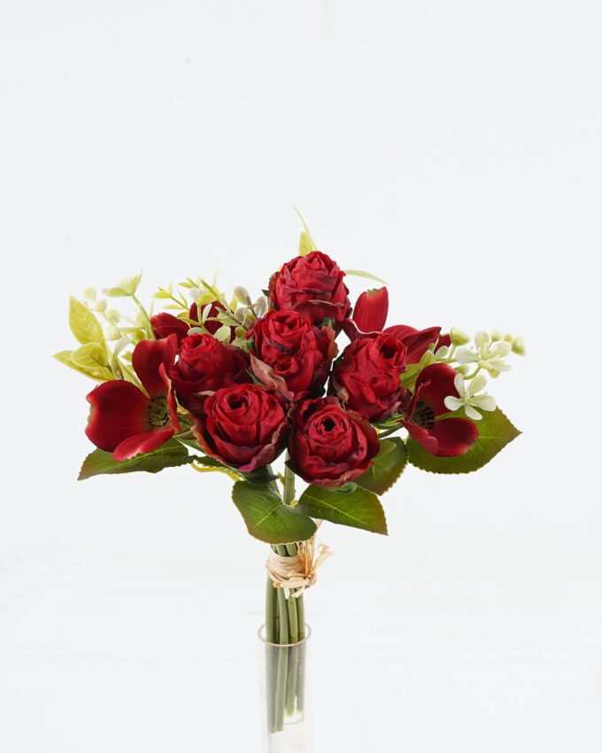 Artificial Flower 15*15*31cm Rose *6 bouquet GS-128J24007 2024Jun YeahFlower is one of Chinese leading OEM manufacturers and exporters , supplying the silk flowers, wholesale artificial trees