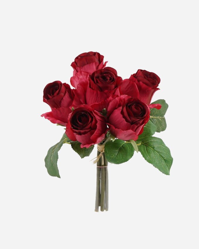 Artificial Flower 23*23*24cm Rose *6 bundle GS-55124007-R1 Bouquet 3,000+ sqm showroom with thousands of artificial flowers, plants & trees ready for global sourcing.