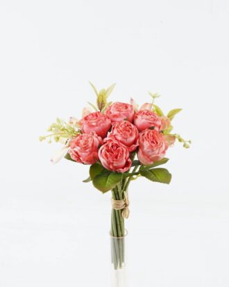 Artificial Flower 18*18*31cm Rose *7 bouquet GS-128J24006-P1 2024Jun YeahFlower is one of Chinese leading OEM manufacturers and exporters , supplying the silk flowers, wholesale artificial trees