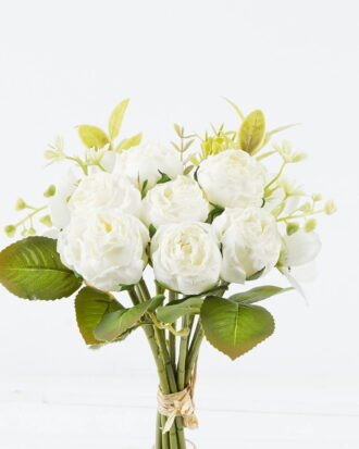 Artificial Flower 18*18*31cm Rose *7 bouquet GS-128J24006-W1 2024Jun YeahFlower is one of Chinese leading OEM manufacturers and exporters , supplying the silk flowers, wholesale artificial trees