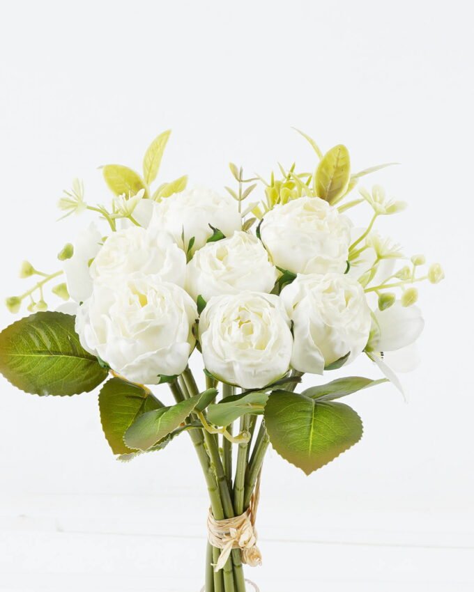 Artificial Flower 18*18*31cm Rose *7 bouquet GS-128J24006-W1 2024Jun YeahFlower is one of Chinese leading OEM manufacturers and exporters , supplying the silk flowers, wholesale artificial trees